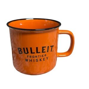 Bulleit Bourbon Orange Frontier Whiskey Ceramic Coffee Cup Mug